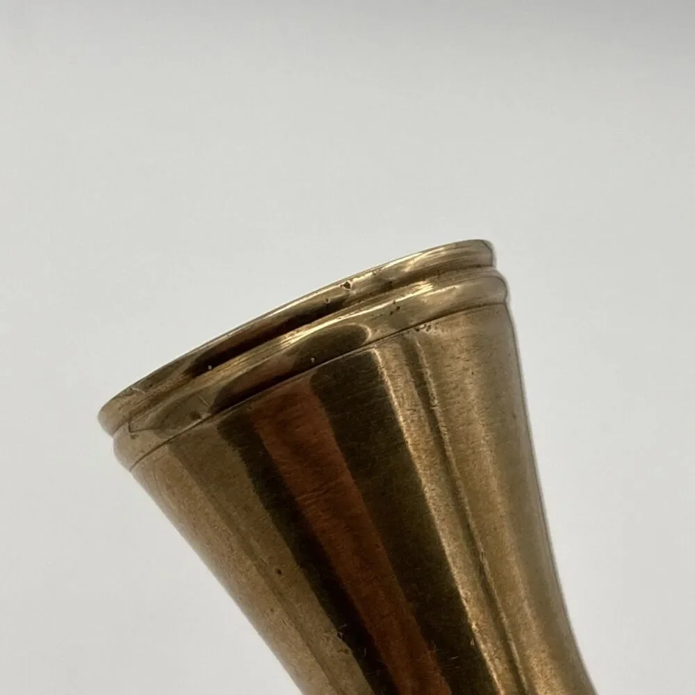 Vintage Miniature Brass Vase 3.2